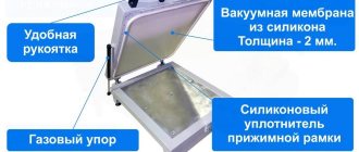 Настольный мембранно-вакуумный пресс