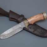 Ножи из дамасской стали мастерской Семина