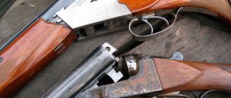 Оттенки жёлтого цвета отпуска на спусковых крючках Иж-54, в сравнении с белыми крючками ТОЗ-34