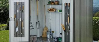 сарай из профнастила