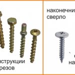 варианты и виды саморезов